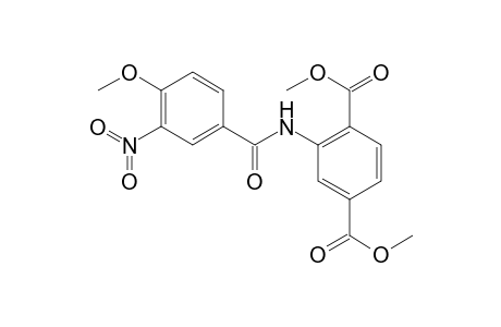 Dimethyl 2-[(4-methoxy-3-nitrobenzoyl)amino]terephthalate