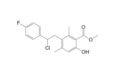 Methyl 5-[2-Chloro-2-(4-fluorophenyl)ethyl]-4,6-dimethylsalicylate