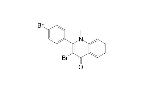 2-(4'-BROMOPHENYL)-3-BROMO-N-METHYLQUINOLIN-4-(1-H)-ONE