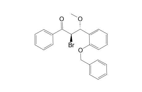 (2R,3R)-2-bromanyl-3-methoxy-1-phenyl-3-(2-phenylmethoxyphenyl)propan-1-one