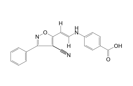 trans-p-{[2-(4-CYANO-3-PHENYL-5-ISOXAZOLYL)VINYL]AMINO}BENZOIC ACID