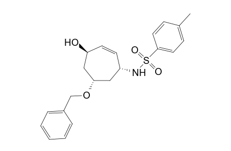 1.beta.-Hydroxy-4.alpha.-(p-toluenesulfonamido)-6-alpha.-(benzyloxy)-2-cycloheptene