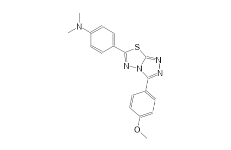 4-[3-(4-methoxyphenyl)[1,2,4]triazolo[3,4-b][1,3,4]thiadiazol-6-yl]-N,N-dimethylaniline