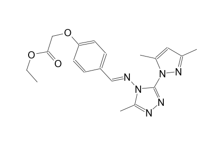 ethyl [4-((E)-{[3-(3,5-dimethyl-1H-pyrazol-1-yl)-5-methyl-4H-1,2,4-triazol-4-yl]imino}methyl)phenoxy]acetate
