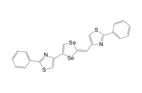 2-Phenyl-4-[(E)-[4-(2-phenyl-1,3-thiazol-4-yl)-1,3-diselenol-2-ylidene]methyl]-1,3-thiazole