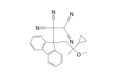 1,1,2,2-Ethanetetracarbonitrile, 1-[9-(2-cyclopropyl-2-methoxypropyl)-9H-fluoren-9-yl]-