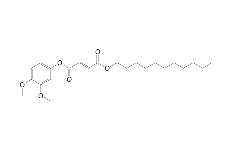 Fumaric acid, 3,4-dimethoxyphenyl undecyl ester