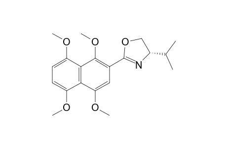 (-)-(4S)-4-(1-METHYLETHYL)-2-(1',4',5',8'-TETRAMETHOXYNAPHTHALEN-2'-YL)-4,5-DIHYDROOXAZOLE