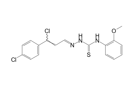 p, beta-dichlorocinnamaldehyde, 4-(o-methoxyphenyl)-3-thiosemicarbazone