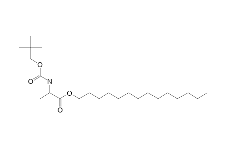 D-Alanine, N-neopentyloxycarbonyl-, tetradecyl ester