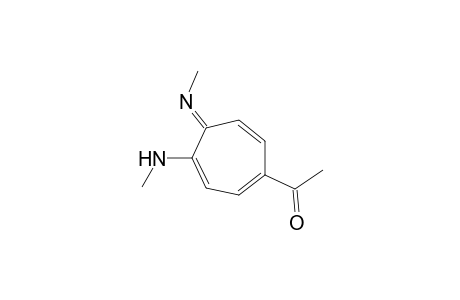 1-[4-(methylamino)-5-(methylimino)-1,3,6-cycloheptatrien-1-yl]ethanone