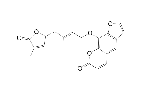 9-([(2Z)-3-Methyl-4-(4-methyl-5-oxo-2,5-dihydro-2-furanyl)-2-butenyl]oxy)-7H-furo[3,2-g]chromen-7-one