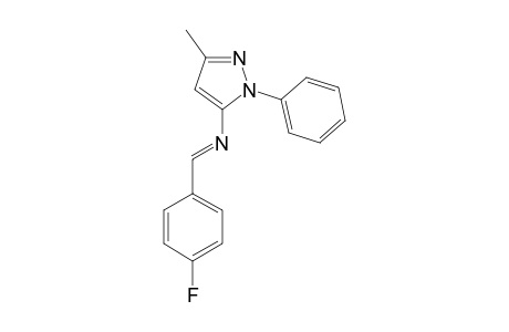 1-PHENYL-3-METHYL-5-N-p-FLUORO-BENZYLIDENE-AMINO-PYRAZOLE