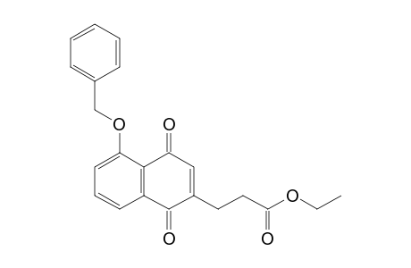 Ethyl 5-(benzyloxy)-1,4-dihydro-1,4-dioxonaphthalene-2-propanoate