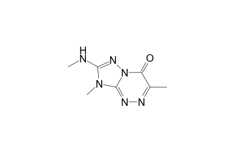 [1,2,4]Triazolo[5,1-c][1,2,4]triazin-4(8H)-one, 3,8-dimethyl-7-(methylamino)-