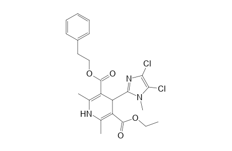 Ethylphenethyl-1,4-dihydro-2,6-dimethyl-4-(1-methyl-4,5-dichloroimidazole-2-yl)-3,5-pyridine dicarboxylates