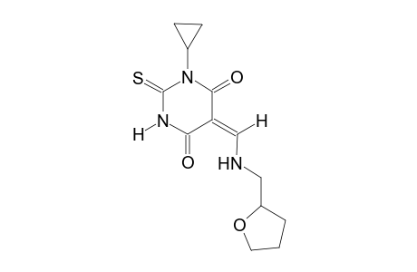 (5E)-1-cyclopropyl-5-{[(tetrahydro-2-furanylmethyl)amino]methylene}-2-thioxodihydro-4,6(1H,5H)-pyrimidinedione