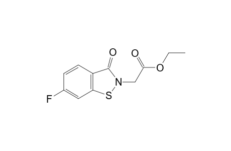 1,2-Benzisothiazole-2-acetic acid, 6-fluoro-2,3-dihydro-3-oxo-, ethyl ester