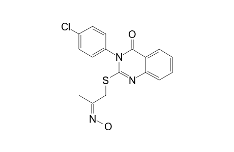 2-[2-(HYDROXYIMINO)-PROPYL]-SULFANYL-3-(4-CHLOROPHENYL)-QUINAZOLIN-4(3H)-ONE