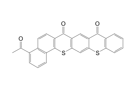 7H,9H-benzo[h][1]benzothiopyrano[3,2-b]thioxanthene-7,9-dione, 4-acetyl-