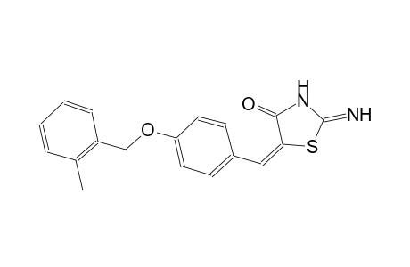 (5E)-2-imino-5-{4-[(2-methylbenzyl)oxy]benzylidene}-1,3-thiazolidin-4-one