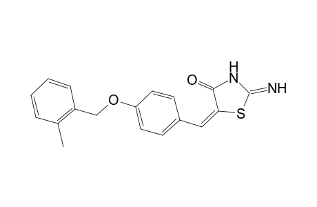 (5E)-2-imino-5-{4-[(2-methylbenzyl)oxy]benzylidene}-1,3-thiazolidin-4-one