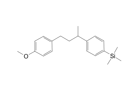 (rac)-1-Methoxy-4-[3-(4-trimethylsilylphenyl)-butyl]benzene