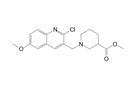 Methyl 1-[(2-Chloro-6-methoxy-3-quinolinyl)methyl]-3-piperidinecarboxylate