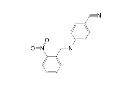 4-([(E)-(2-Nitrophenyl)methylidene]amino)benzonitrile