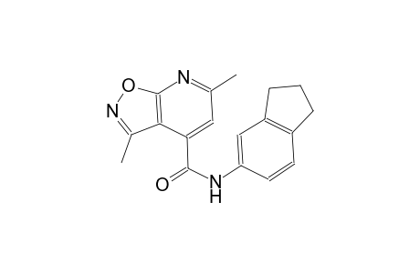isoxazolo[5,4-b]pyridine-4-carboxamide, N-(2,3-dihydro-1H-inden-5-yl)-3,6-dimethyl-