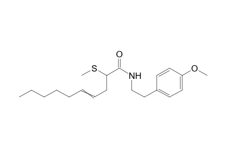 2-Methylthio-4-decenoic acid p-methoxyphenethylamide