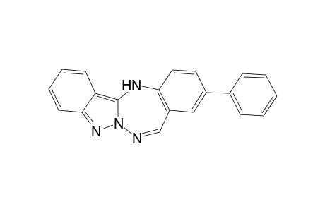 12-Phenyl-5H-indazolo[3,2-b]-1,3,4-benzotriazepine