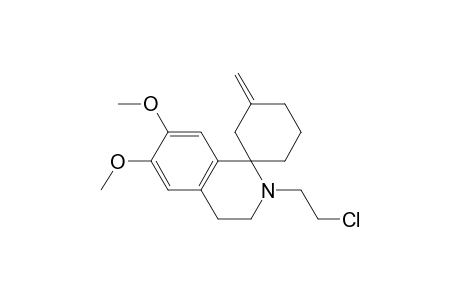 2-(2-Chloroethyl)-6,7-dimethoxy-3'-methylene-spiro[3,4-dihydroisoquinoline-1,1'-cyclohexane]