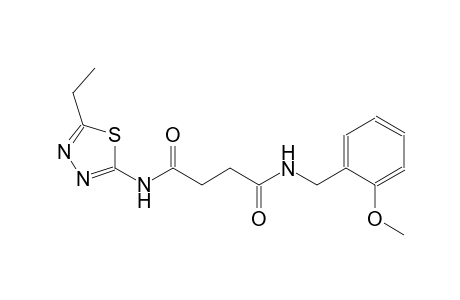 N~1~-(5-ethyl-1,3,4-thiadiazol-2-yl)-N~4~-(2-methoxybenzyl)succinamide