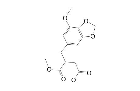 4-Methoxy-3-[(7-methoxy-2H-1,3-benzodioxol-5-yl)methyl]-4-oxobutanoic acid