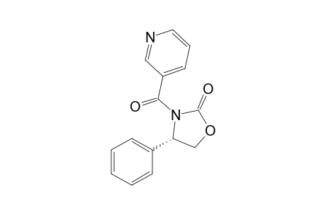 (4S)-4-Phenyl-3-(pyridine-3-carbonyl)-1,3-oxazolidin-2-one