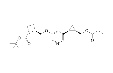 (1S,2S)-2-[5-[[1-(tert-Butoxycarbonyl)-(2S)-azetidinyl]methoxy]-3-pyridyl]cyclopropylmethyl Isobutyrate