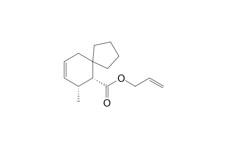 rel-(6R,7R)-7-methylspiro[4.5]dec-8-ene-6-carboxylic acid allyl ester
