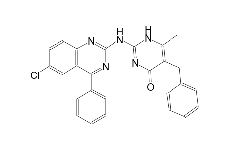 5-benzyl-2-[(6-chloro-4-phenyl-2-quinazolinyl)amino]-6-methyl-4(1H)-pyrimidinone