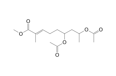 6,8-Diacetoxy-2-methyl-non-2-enoic acid, methyl ester