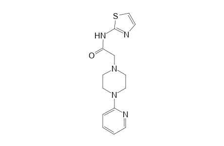 1-Pyrazineacetamide, hexahydro-4-(2-pyridinyl)-N-(2-thiazolyl)-