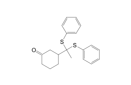 3-[1,1-Bis(phenylsulfanyl)ethyl]cyclohexanone