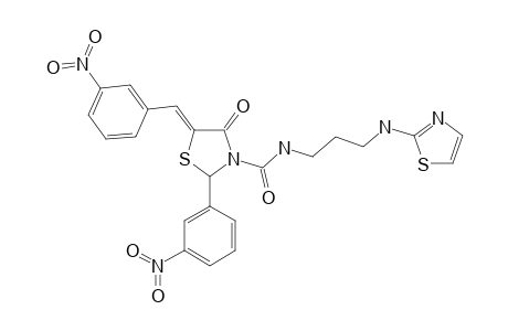 N-3-[[2-(3-NITROPHENYL)-4-OXO-5-(3-NITROBENZYLIDENE)-1,3-THIAZOLIDINE]-CARBAMYL]-PROPYL-2-AMINOTHIAZOLE