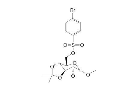 .alpha.-D-Glucose, 4,6-o-isopropylidene-1-o-methyl-6-o-[4-bromobenzenesulfonate]