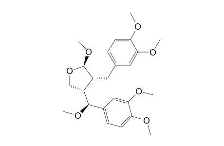 Furan, 4-[(3,4-dimethoxyphenyl)methoxymethyl]-3-[(3,4-dimethoxyphenyl)methyl]tetrahydro-2-methoxy-, [2R-[2.alpha.,3.beta.,4.alpha.(S*)]]-