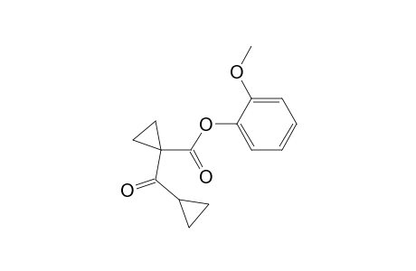 (2-methoxyphenyl) 1-(cyclopropanecarbonyl)cyclopropane-1-carboxylate