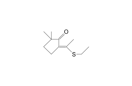 (E)-5,5-Dimethyl-2-(1-ethylthio-ethylidene)-cyclopentanone