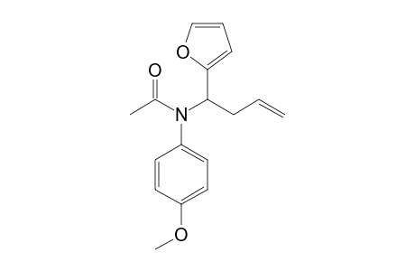 N-Acetyl-4-N-(4"-methoxyphenyl)amino-4-(2'-furyl)-1-butene