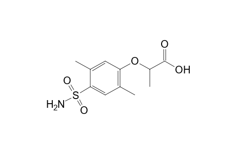 2-[(4-sulfamoyl-2,5-xylyl)oxy]propionic acid