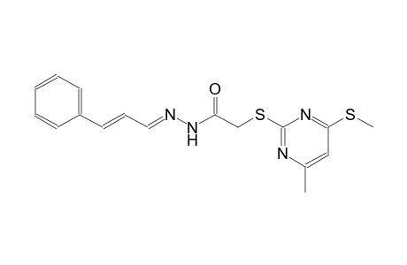 2-{[4-methyl-6-(methylsulfanyl)-2-pyrimidinyl]sulfanyl}-N'-[(E,2E)-3-phenyl-2-propenylidene]acetohydrazide